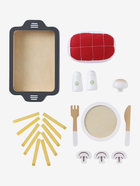 Felt and FSC® wood roast and accessories red - vertbaudet enfant 