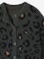 Gilet fille motif maille mousseuse chocolat+écru+marron+vert - vertbaudet enfant 