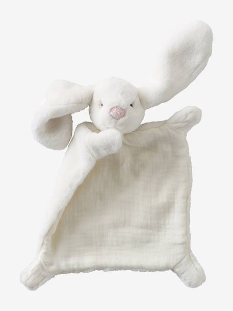 Two-Tone Rabbit Comforter rose+white - vertbaudet enfant 