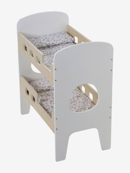 Bunk Bed in FSC® Wood for Baby Dolls white - vertbaudet enfant 