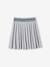Fleece Pleated Skirt for Girls, JONEN marl grey - vertbaudet enfant 