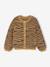 Gilet fille motif maille mousseuse chocolat+écru+marron+vert - vertbaudet enfant 