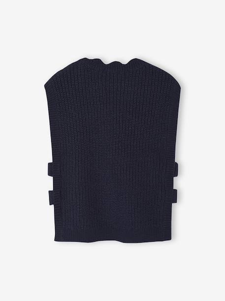 Fancy Sleeveless Jumper for Girls navy blue - vertbaudet enfant 