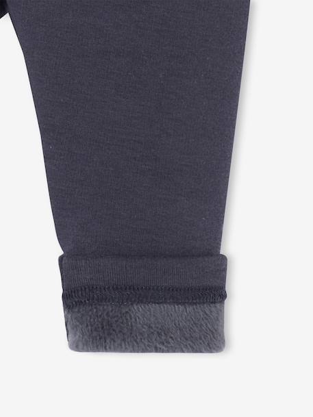 Fleece lined leggings for babies night blue - vertbaudet enfant 