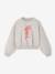 Cropped Sweatshirt with Glittery Detail for Girls marl grey - vertbaudet enfant 