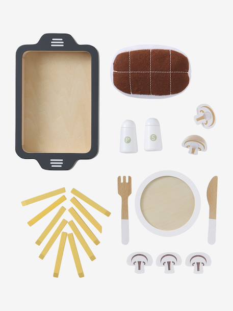 Felt and FSC® wood roast and accessories red - vertbaudet enfant 