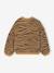 Gilet fille motif maille mousseuse chocolat+écru+marron+vert - vertbaudet enfant 