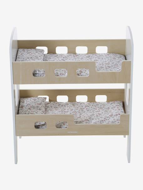 Bunk Bed in FSC® Wood for Baby Dolls white - vertbaudet enfant 