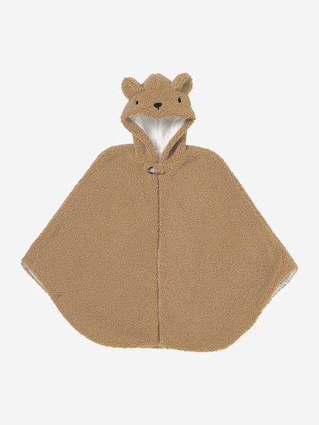 Poncho 18-36 mois pour siège auto & porte bébé beige+écru - vertbaudet enfant 