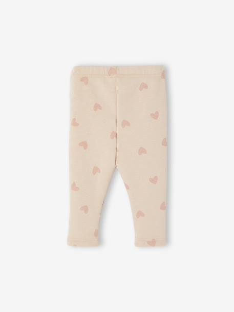 Fleece lined leggings for babies night blue+rosy - vertbaudet enfant 