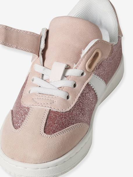 Trainers with Hook-&-Loop Fasteners & Elasticated Laces for Children, Designed for Autonomy rose+set pink - vertbaudet enfant 