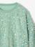 Sequinned Sweatshirt for Girls turquoise - vertbaudet enfant 
