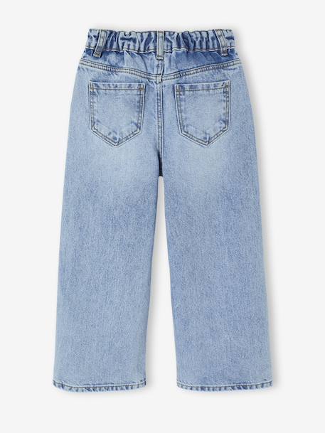 Jean fille large bleu moyen+denim black+denim bleached+denim brut+denim gris+stone - vertbaudet enfant 