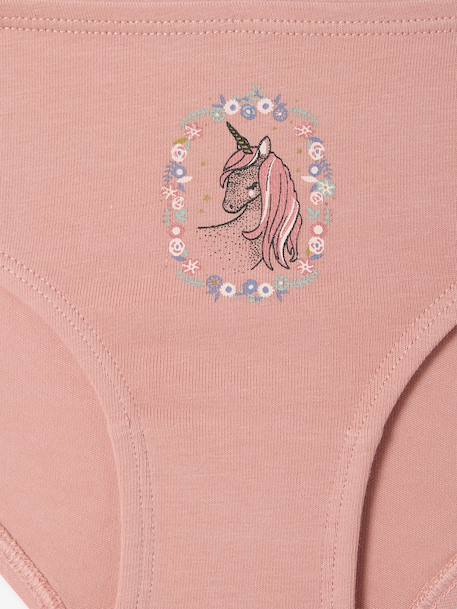 Pack of 5 Assorted Briefs for Girls rose - vertbaudet enfant 
