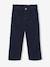 Pantalon fille large velours côtelé style paperbag marine+mauve+olive+vert sapin - vertbaudet enfant 