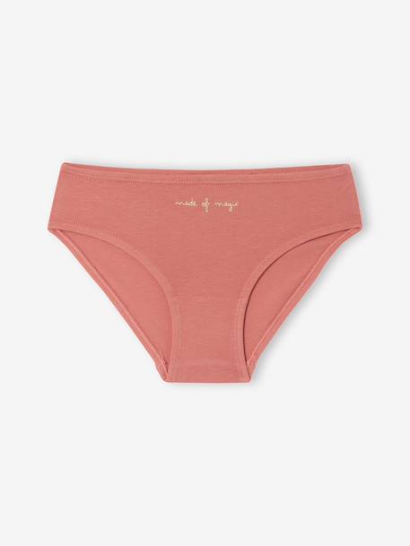 Pack of 5 Assorted Briefs for Girls rose - vertbaudet enfant 