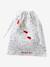 Doudou plat pingouin personnalisable et hochet BANQUISE blanc - vertbaudet enfant 