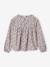 Floral Blouse for Girls ecru+grey blue - vertbaudet enfant 