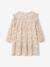 Printed Frilly Dress for Girls ecru+navy blue+sage green+vanilla - vertbaudet enfant 
