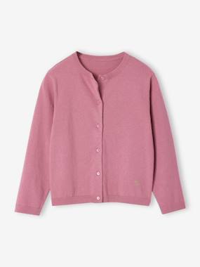 Fille-Pull, gilet, sweat-Gilet-Gilet fille maille fine BASICS