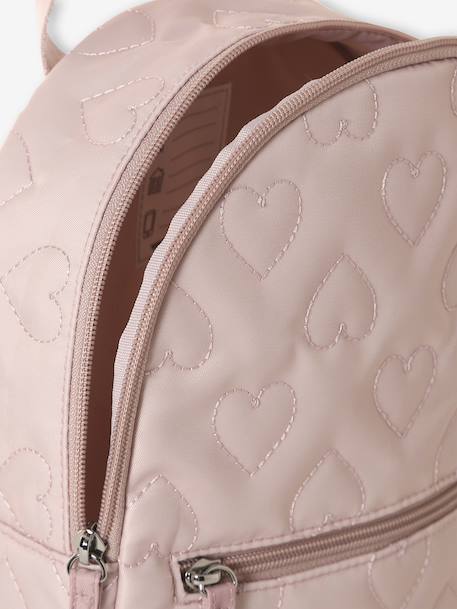 Girls' rucksack with heart print rosy - vertbaudet enfant 