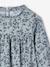 Floral Blouse for Girls ecru+grey blue - vertbaudet enfant 