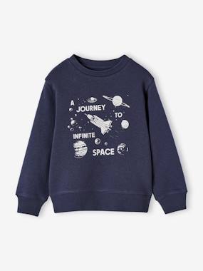 Garçon-Sweat garçon col rond motif placé 