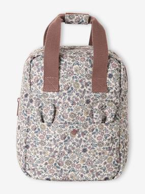 Baby-Accessories-Bags-Girls' rucksack with flower print 