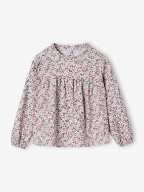 -Blouse fille imprimée fleurs 