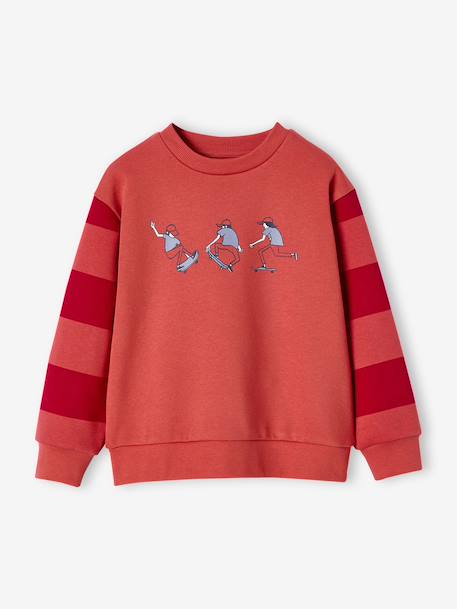 Skateboard Sweatshirt for Boys red - vertbaudet enfant 