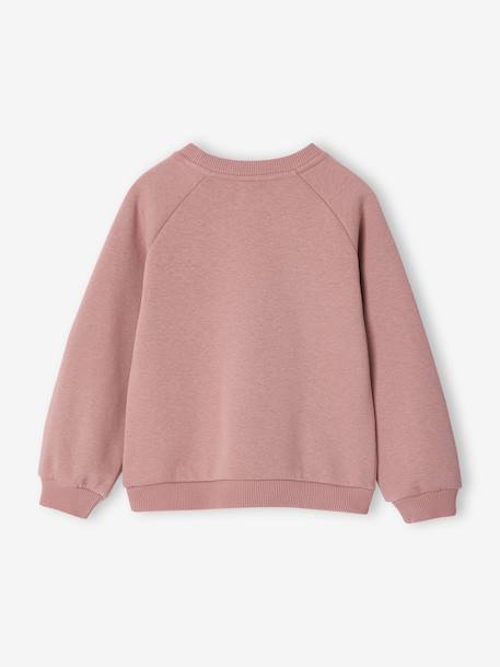 Sweatshirt with raised bow details for girls blush - vertbaudet enfant 