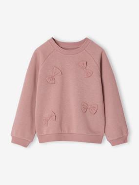 Sweat avec noeuds en relief fille - vertbaudet enfant Fille-Sweat avec noeuds en relief fille