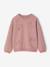 Sweatshirt with raised bow details for girls blush - vertbaudet enfant 