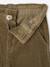 Pantalon fille large velours côtelé style paperbag marine+mauve+olive+vert sapin - vertbaudet enfant 
