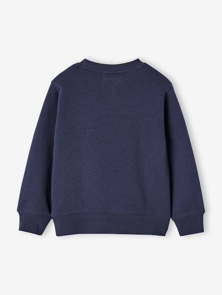 Round-Neck Sweatshirt with Print, for Boys khaki+night blue - vertbaudet enfant 