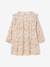 Printed Frilly Dress for Girls ecru+navy blue+sage green+vanilla - vertbaudet enfant 