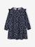 Printed Frilly Dress for Girls ecru+navy blue+sage green+vanilla - vertbaudet enfant 
