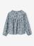 Floral Blouse for Girls ecru+grey blue - vertbaudet enfant 
