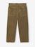 Pantalon fille large velours côtelé style paperbag marine+mauve+olive+vert sapin - vertbaudet enfant 