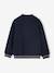 Varsity-Style Fleece Jacket for Girls marl grey+navy blue - vertbaudet enfant 