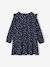 Printed Frilly Dress for Girls ecru+navy blue+sage green+vanilla - vertbaudet enfant 