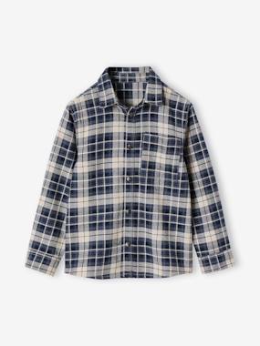 -Chemise à carreaux en flanelle garçon