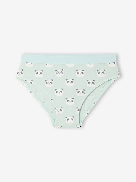 Pack of 5 girls' animal print knickers azure - vertbaudet enfant 