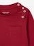Pack of 3 Basics Tops in Organic Cotton for Babies pecan nut+red - vertbaudet enfant 