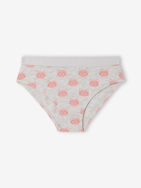 Lot de 5 culottes animaux fille bleu azur - vertbaudet enfant 
