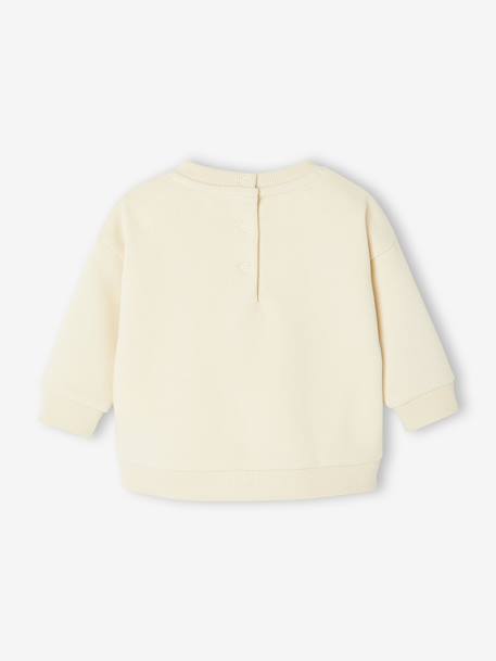 Sweat-shirt bébé fille message imprimé rose poudré+vanille - vertbaudet enfant 