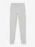 Lot de 2 leggings fille Basics anthracite+écru+gris chiné+noir+lot gris anthracite + bleu mar - vertbaudet enfant 
