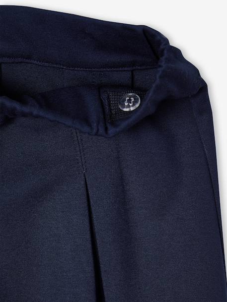 Easy-to-Slip-On Pleated Skirt for Girls grey+navy blue - vertbaudet enfant 
