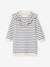Fleece Dress with Frill for Girls ecru+emerald green+vanilla - vertbaudet enfant 