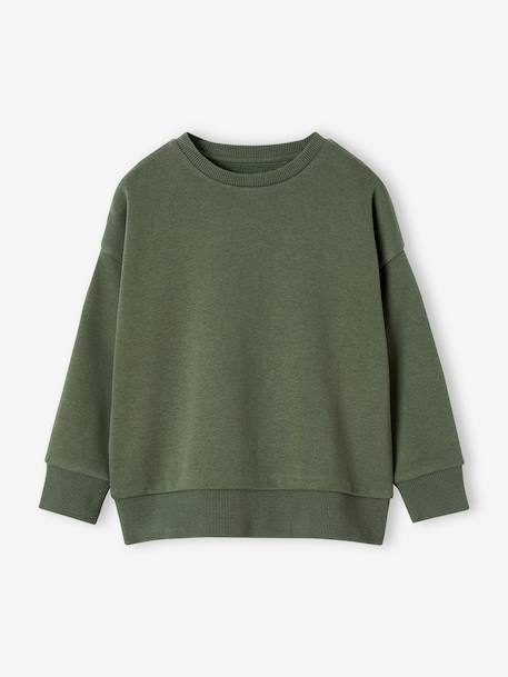 Lot 2 Sweats Unis Manches Longues Garçon vert d'eau - vertbaudet enfant 